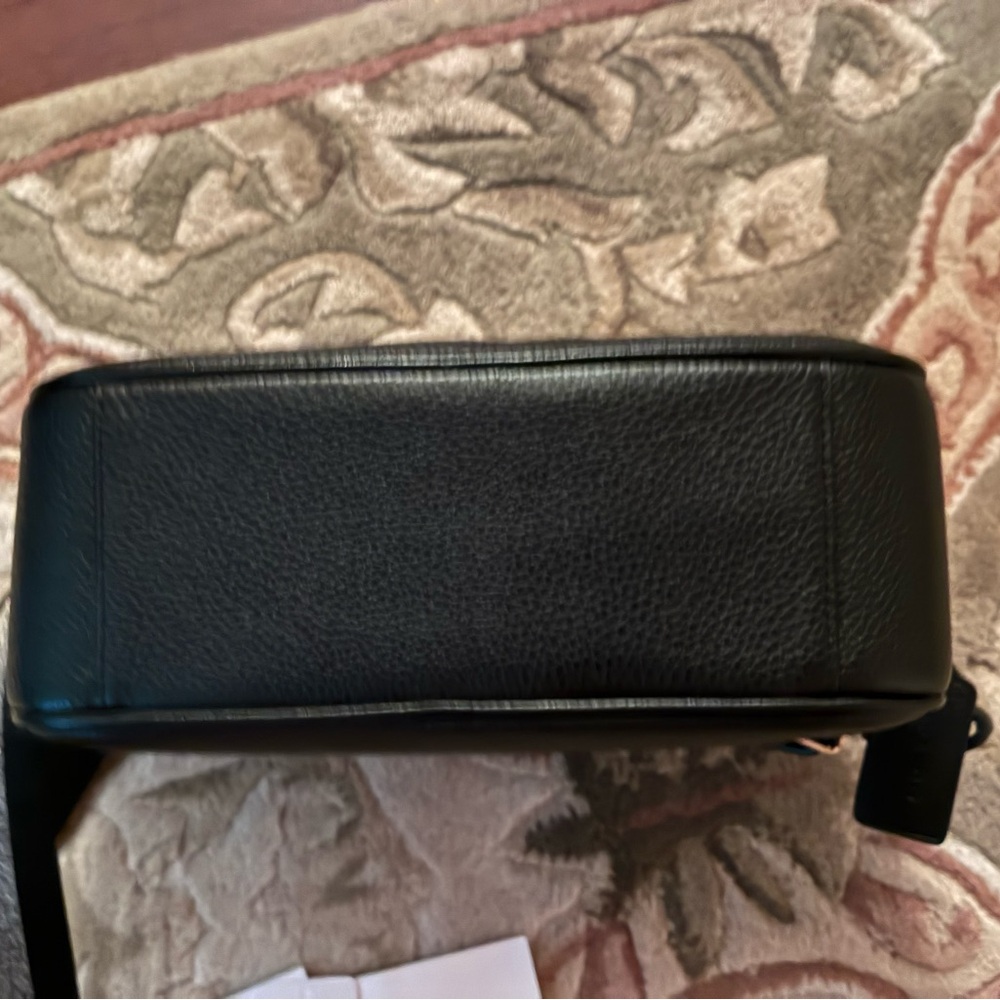 Coach Black Pebbled Leather Jes Crossbody with Embossed Horse and Carriage Logo - Picture 5 of 7